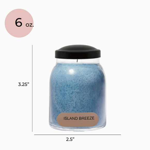 ISLAND BREEZE -A Cheerful Giver Baby Jar Single Wick Candle, 6 oz (2 pack) - Picture 6 of 8